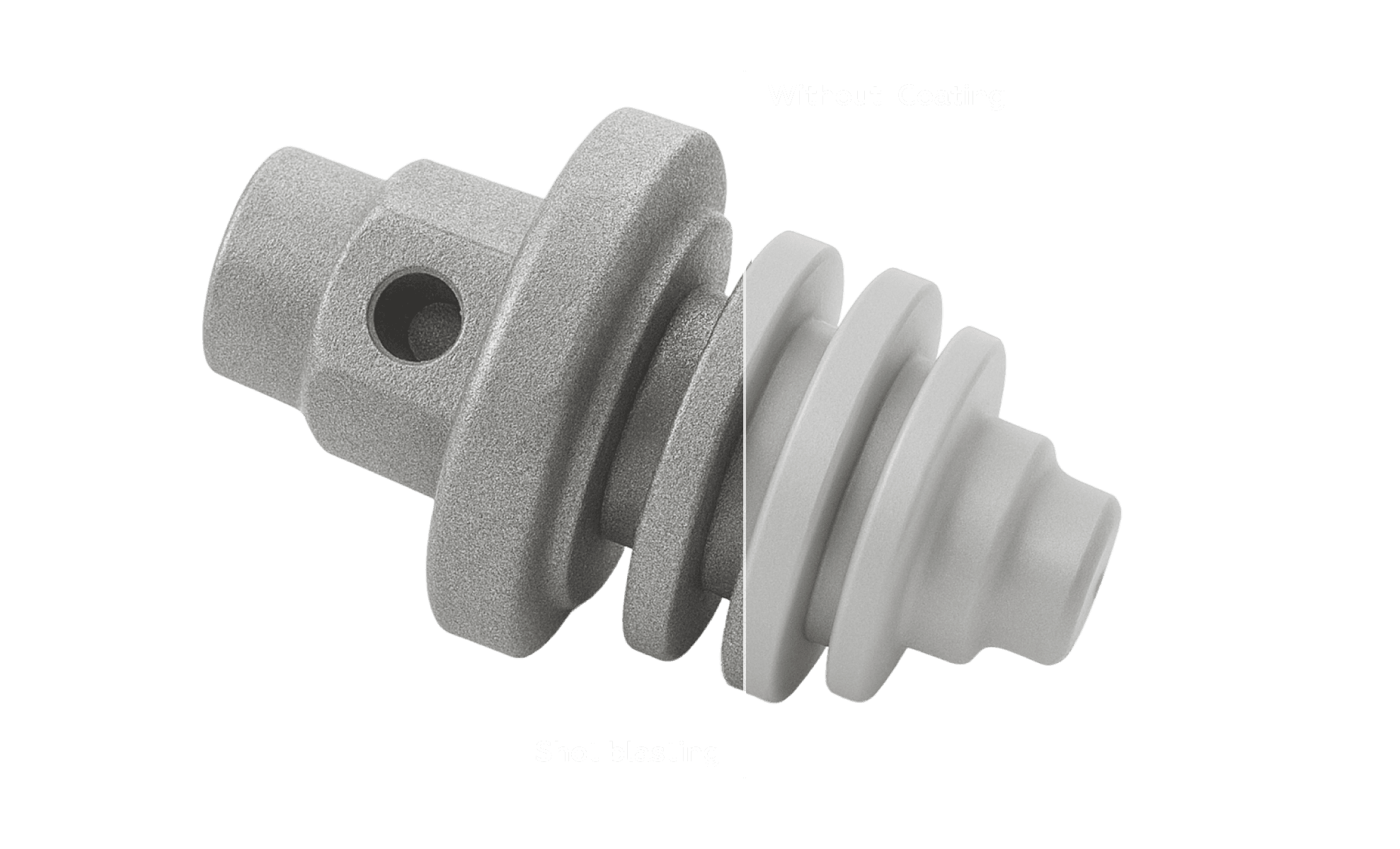 shot-blasting no-coating